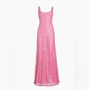 ML Monique Lhuillier Pink Hannah Sequin Dress, Size 2